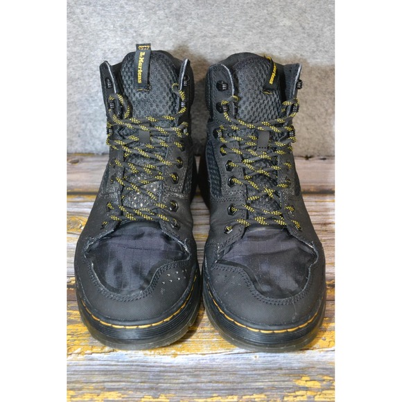 Dr Martens Rilla Boots Mens Size 10 Black Air Cushion Hiking Work Combat - Picture 3 of 16